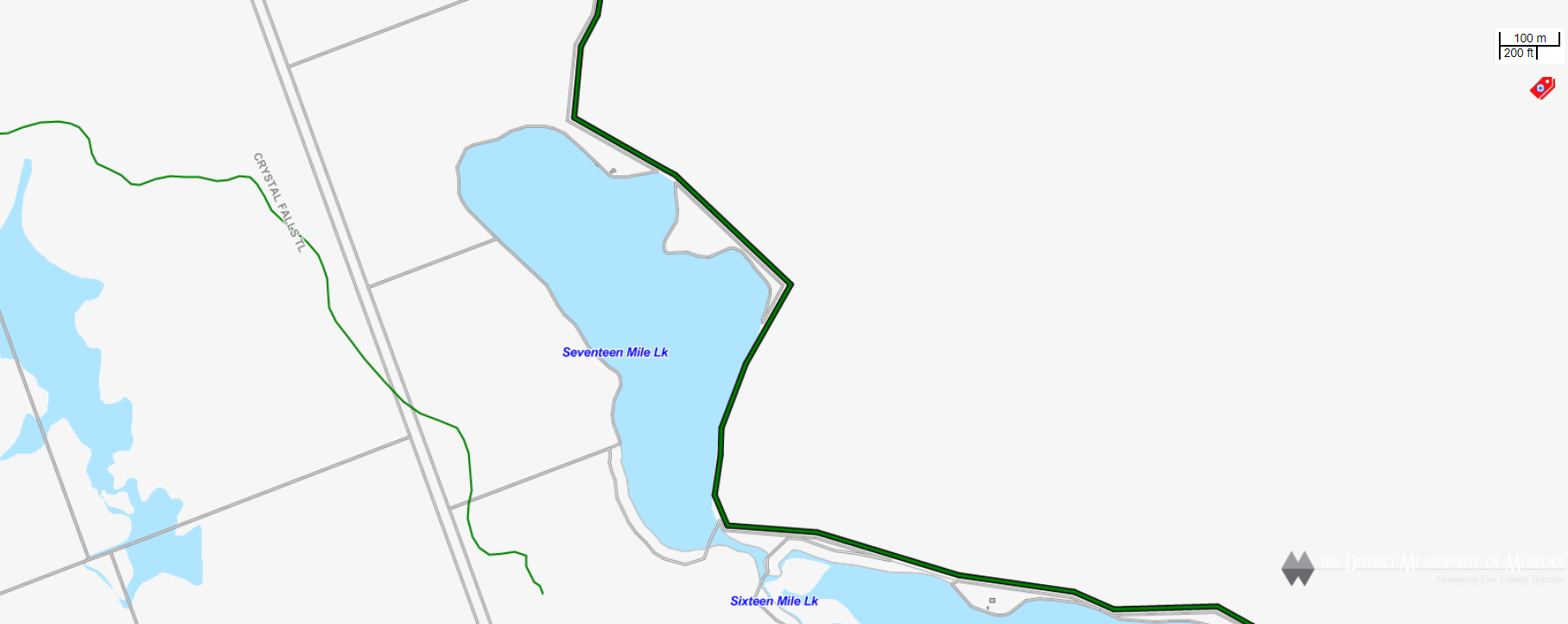 Cadastral MapSeventeen Mile Lake -  - Muskoka