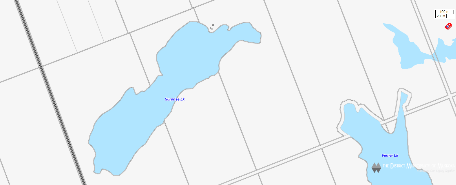 Cadastral Map Surprise Lake -  - Muskoka