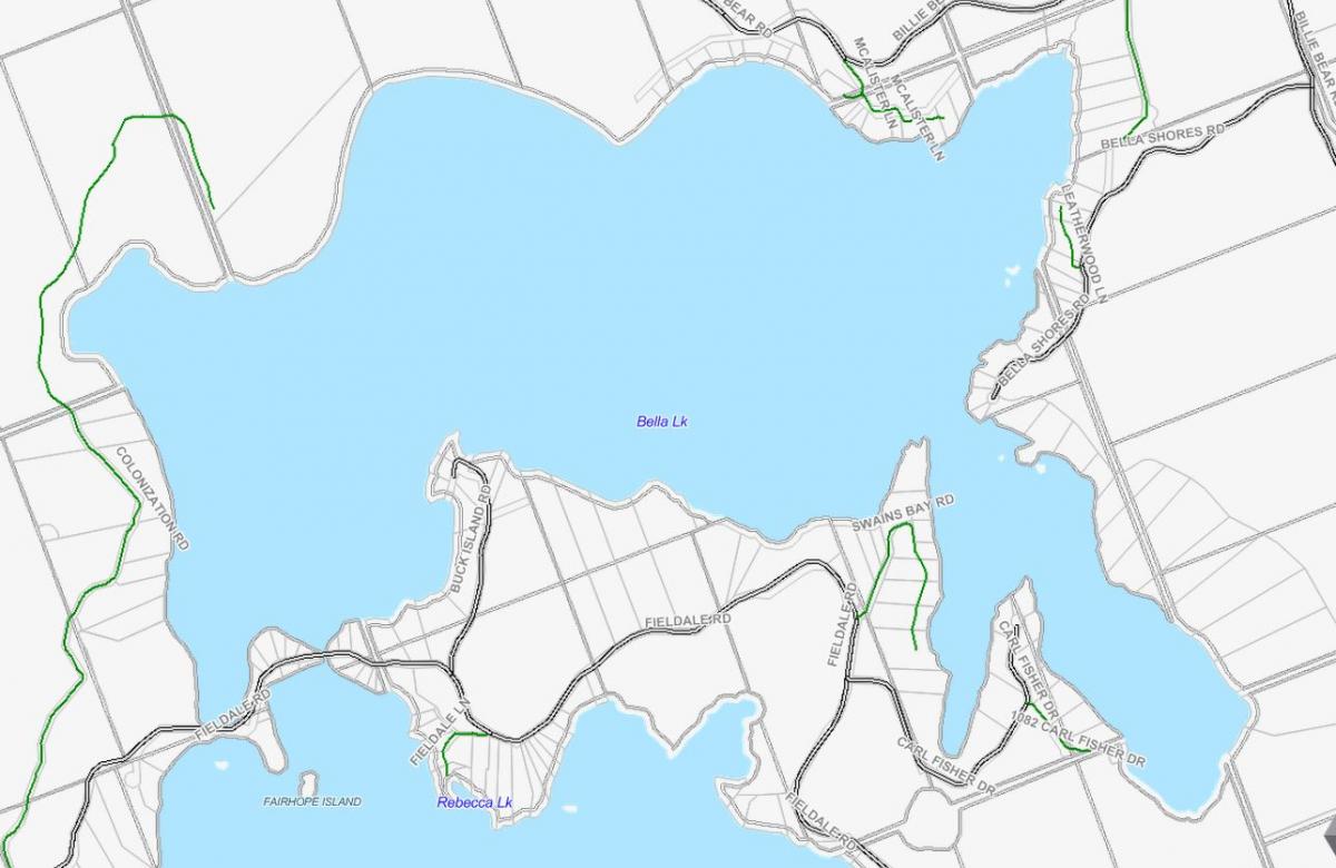 Cadastral Map of Bella Lake - Bella Lake - Muskoka