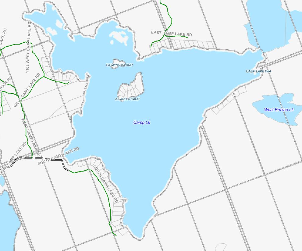 Cadastral Map of Camp Lake - Camp Lake - Muskoka