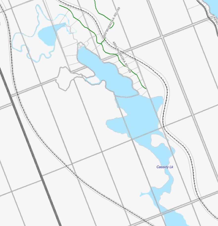 Cadastral Map of Cassidy Lake - Cassidy Lake - Muskoka
