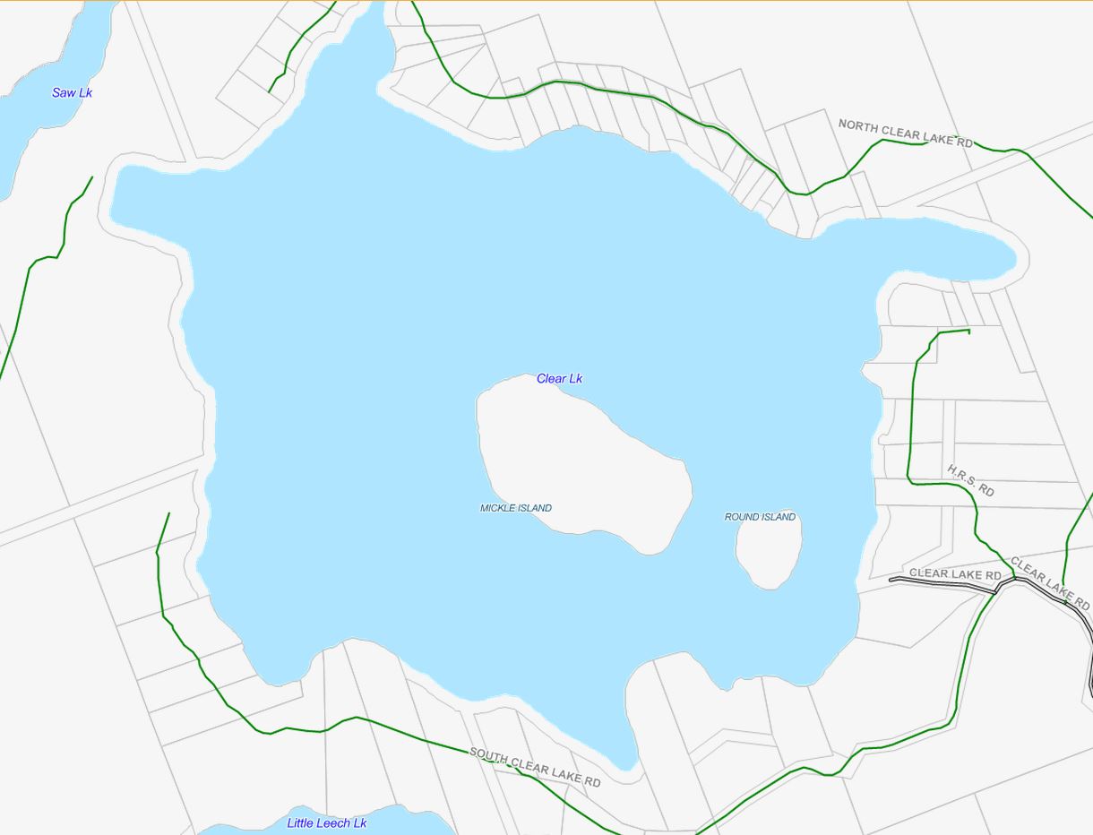 Cadastral Map of Clear Lake - Clear Lake - Muskoka