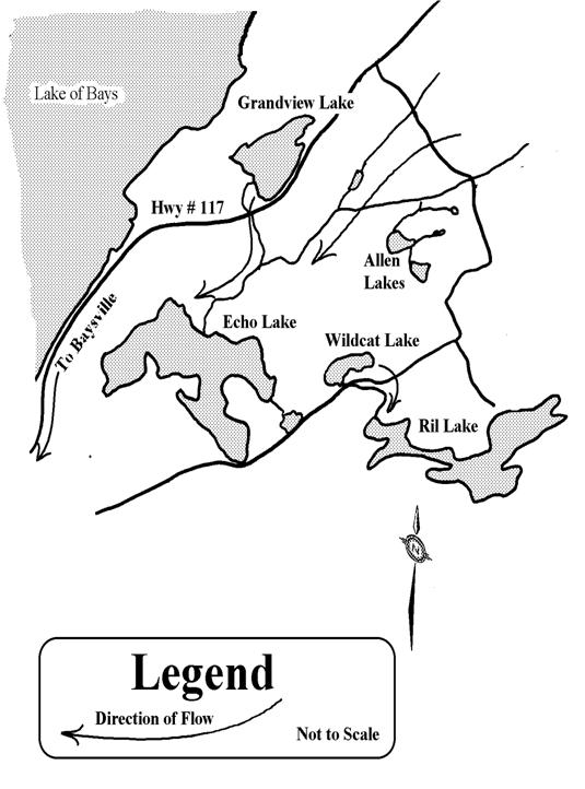 Echo Lake Water Flow Map - Echo Lake - Muskoka