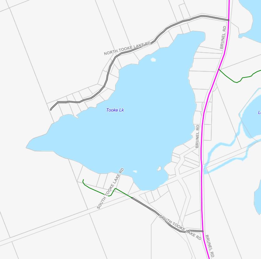 Cadastral Map of Tooke Lake - Tooke Lake - Muskoka