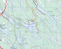 Topographical Map of Silver Lake