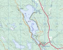 Topographical Map of Fox Lake