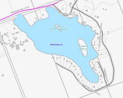 Cadastral Map of Henshaw Lake
