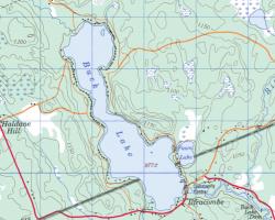 Topographical Map of Buck Lake