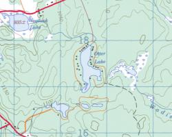 Topographical Map of Otter Lake