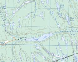 Topographical Map of Long Lake