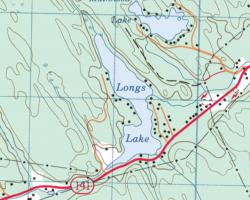 Topographical Map of Longs Lake