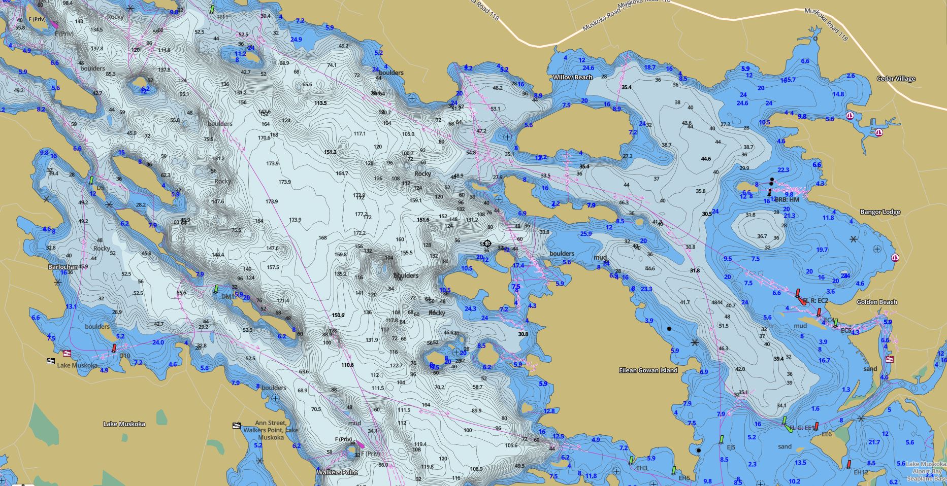 atd Fórum Osladit lake muskoka map Pluh rána pěstí jizva