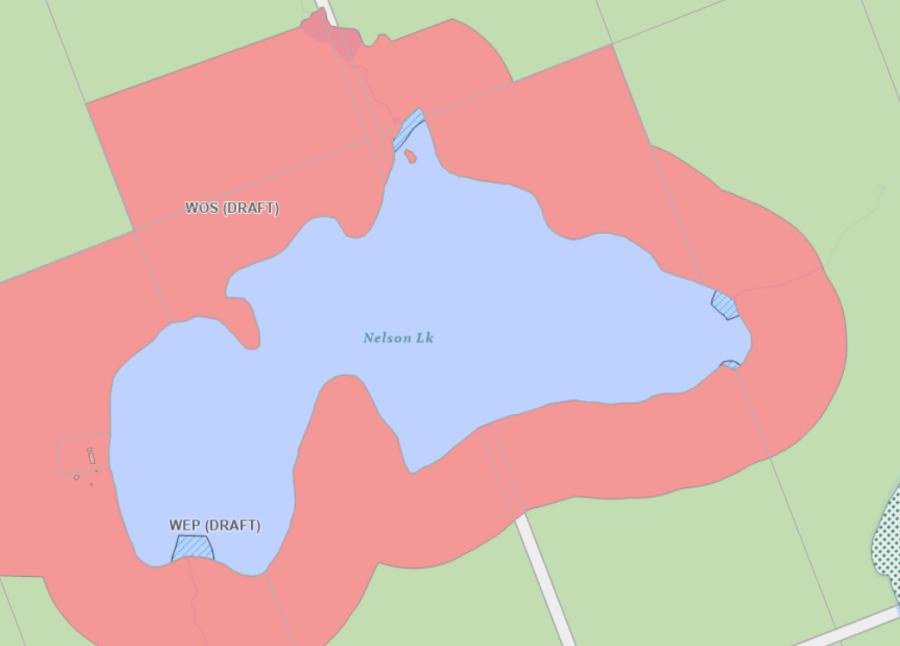 Zoning Map of Nelson Lake in Municipality of Lake of Bays and the District of Muskoka