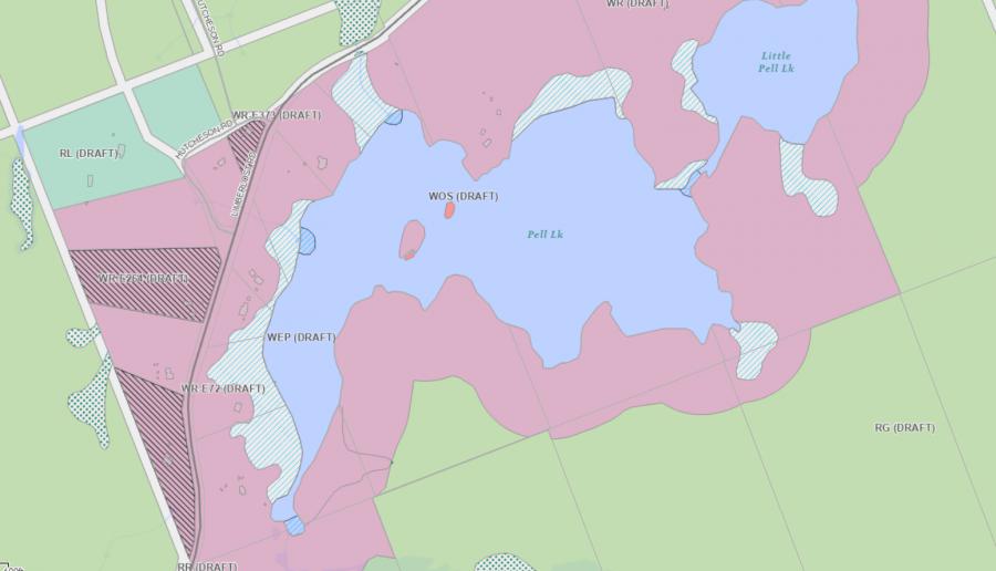 Zoning Map of Pell Lake in Municipality of Lake of Bays and the District of Muskoka