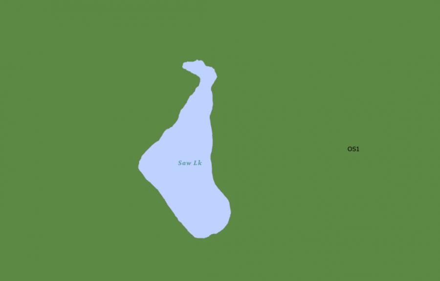 Zoning Map of Saw Lake in Municipality of Bracebridge and the District of Muskoka