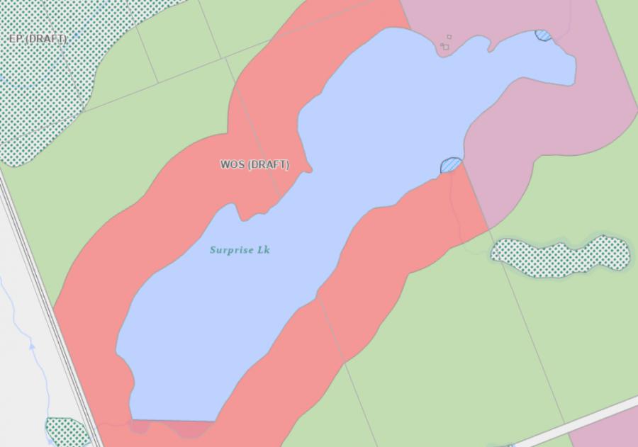 Zoning Map of Surprise Lake in Municipality of Lake of Bays and the District of Muskoka