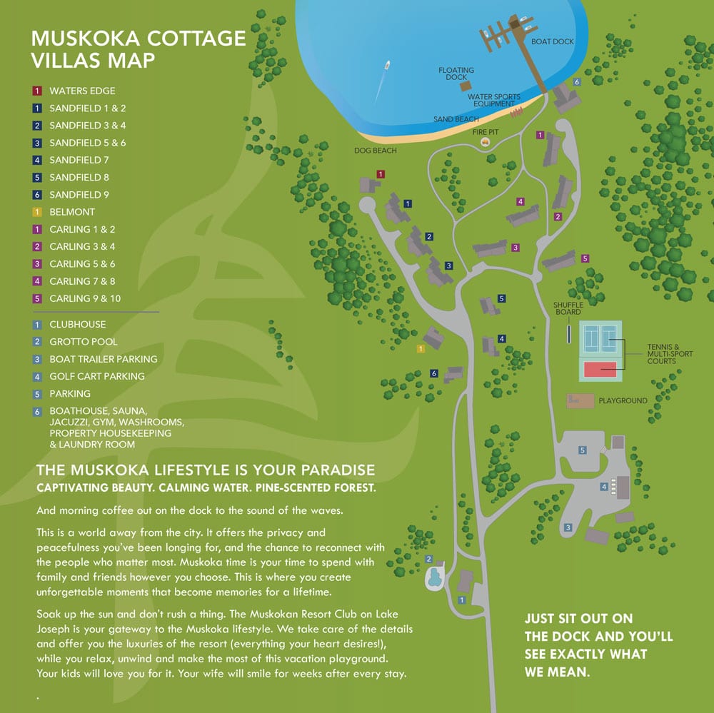 Map of The Muskokan Resort