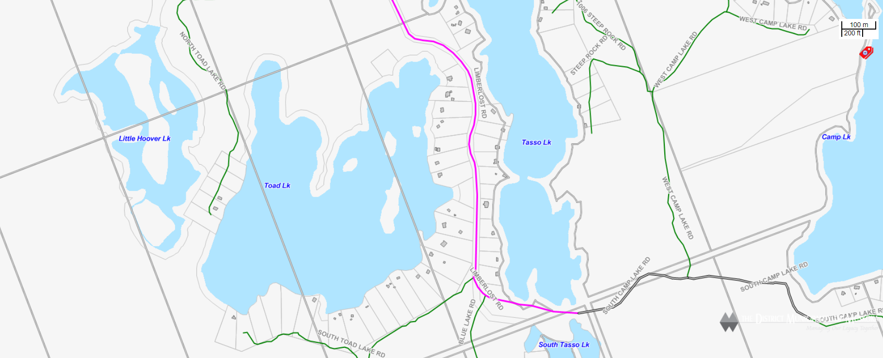 Cadastral Map Toad Lake -  - Muskoka