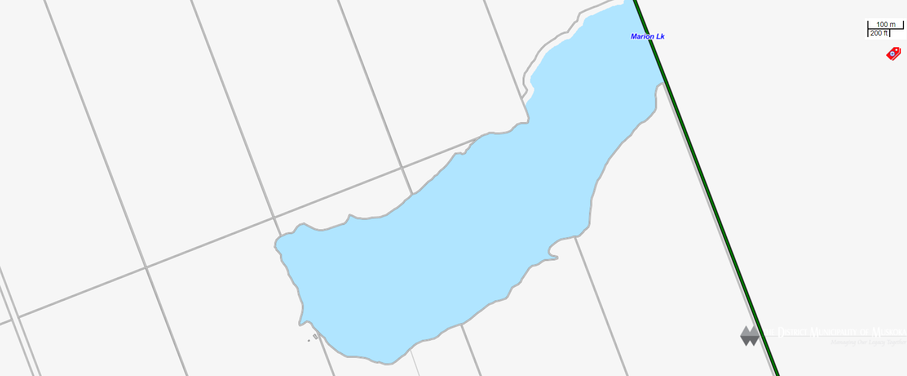 Cadastral Map Marion Lake -  - Muskoka