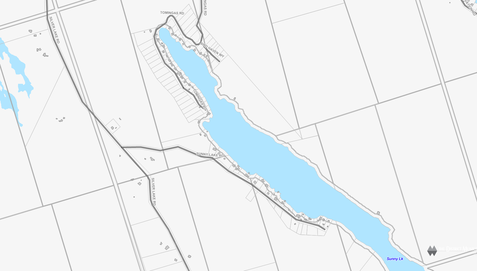 Sunny Lake Cadastral Map - Sunny Lake - Muskoka