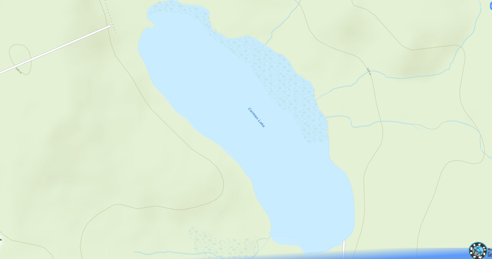 Carmen Lake Cadastral Map - Carmen Lake - Muskoka