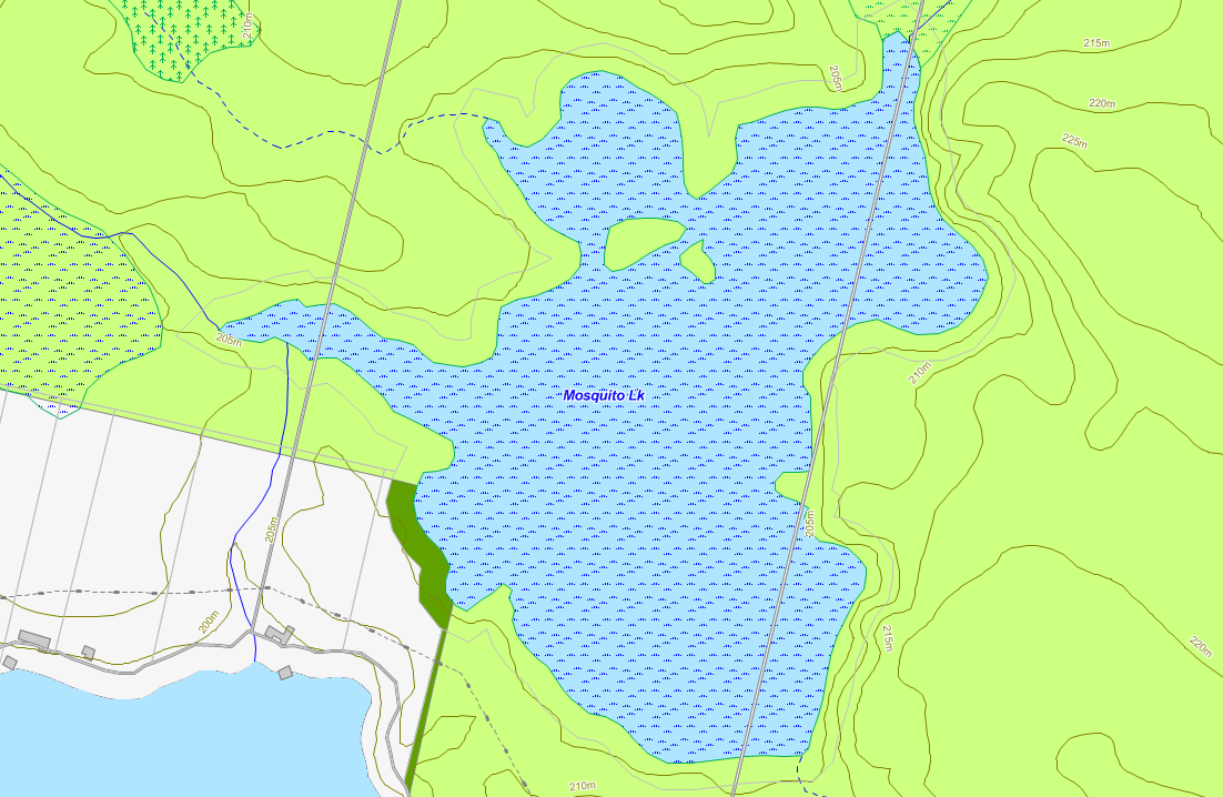 Mosquito Lake Cadastral Map - Mosquito Lake - Muskoka
