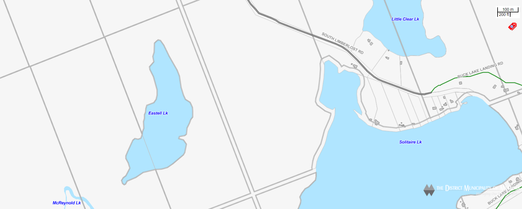 Cadastral Map Eastell Lake -  - Muskoka