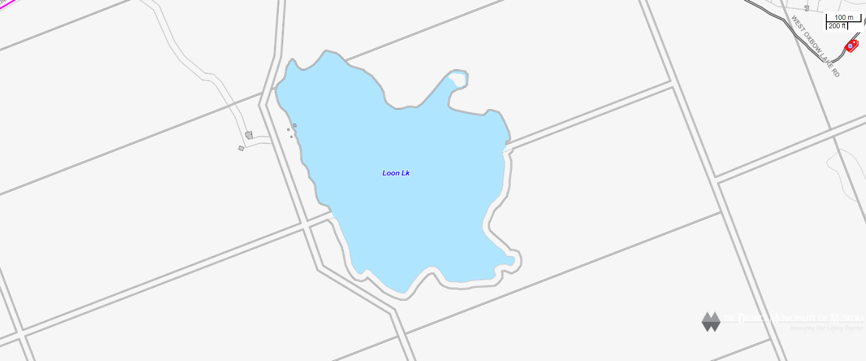 Cadastral Map Loon Lake -  - Muskoka