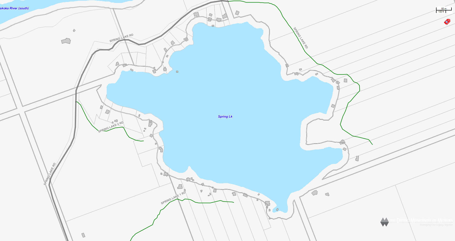 Spring Lake Cadastral Map - Spring Lake - Muskoka