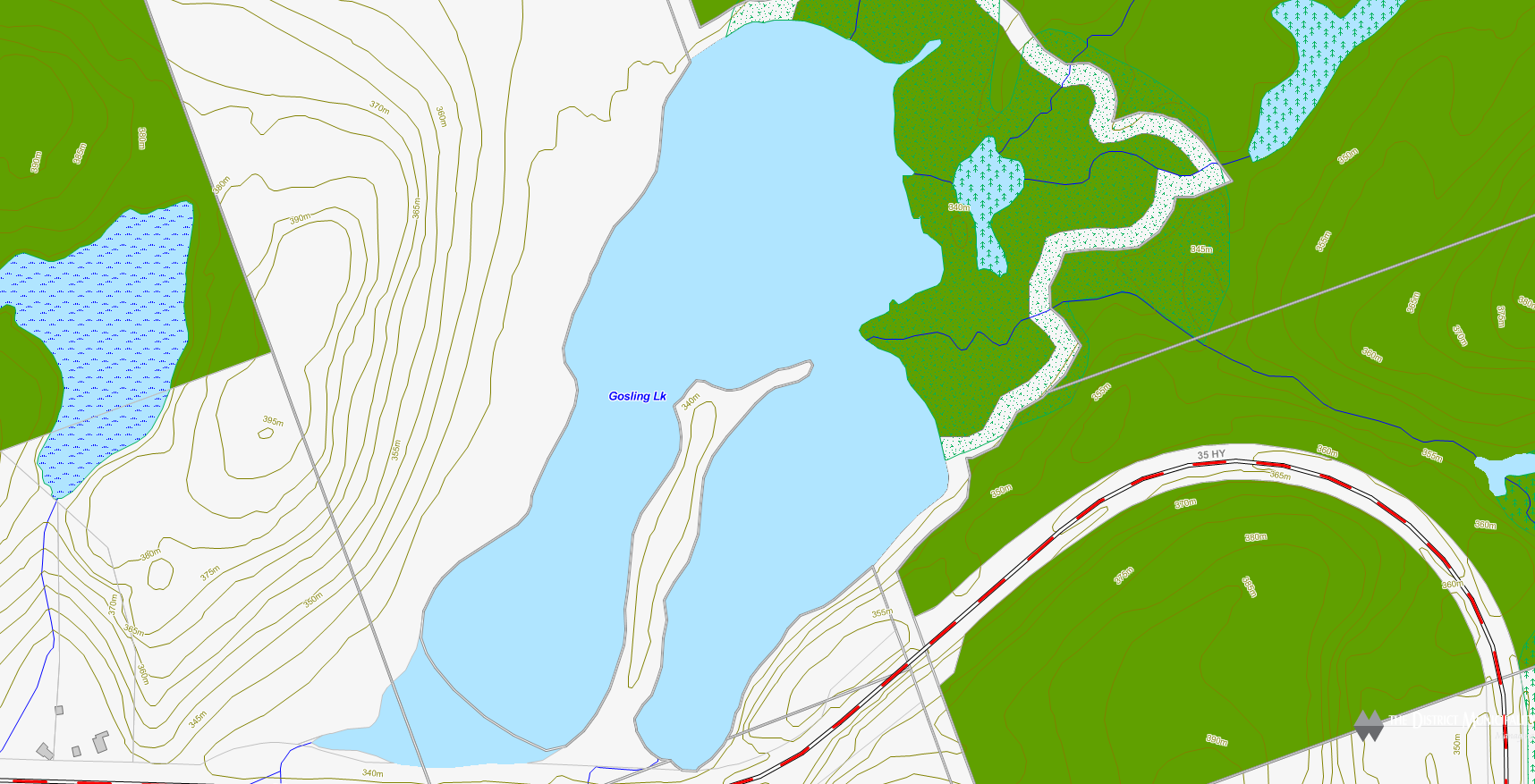 Gosling Lake Cadastral Map - Gosling Lake - Muskoka