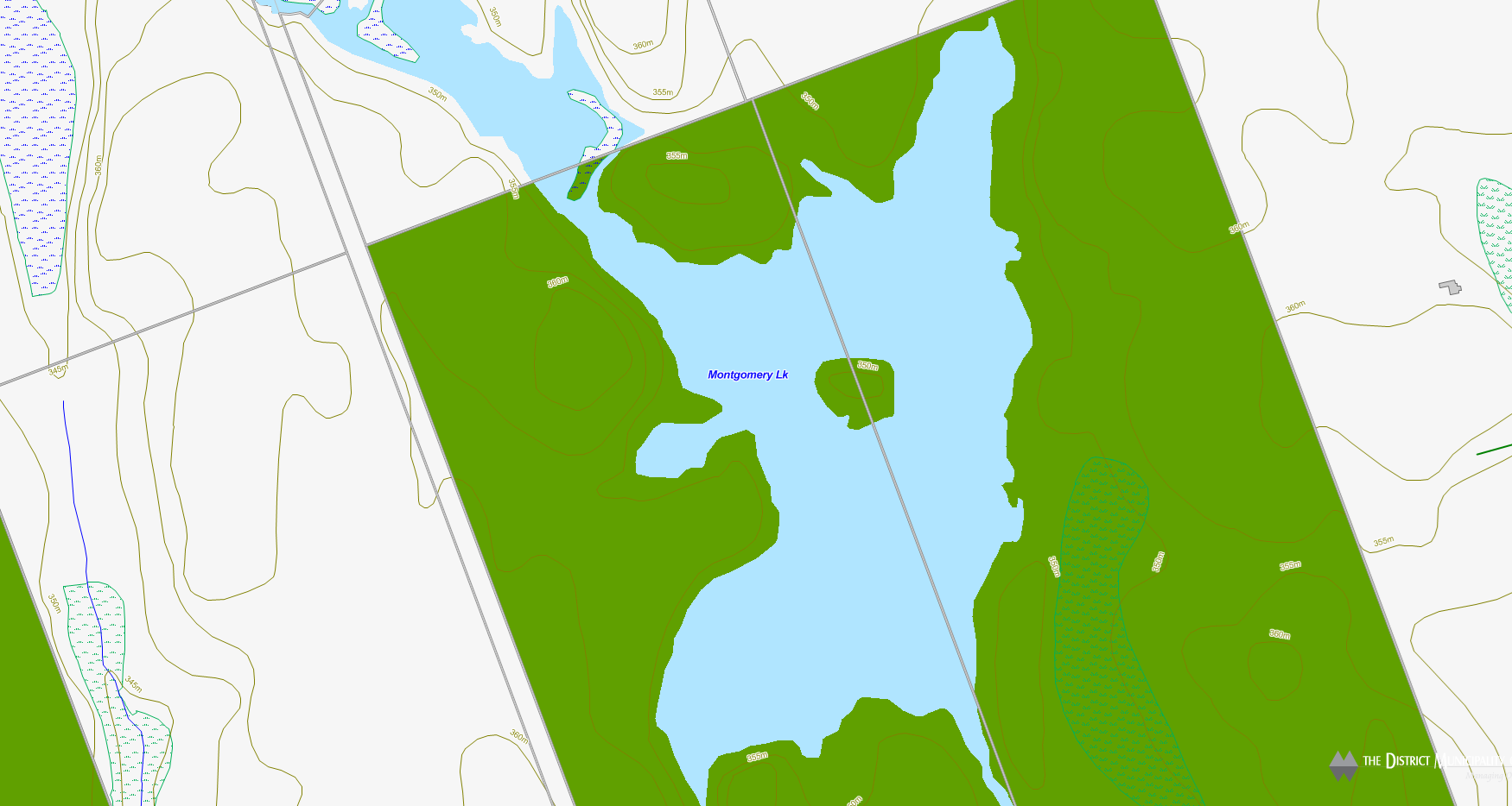 Montgomery Lake Cadastral Map - Montgomery Lake - Muskoka