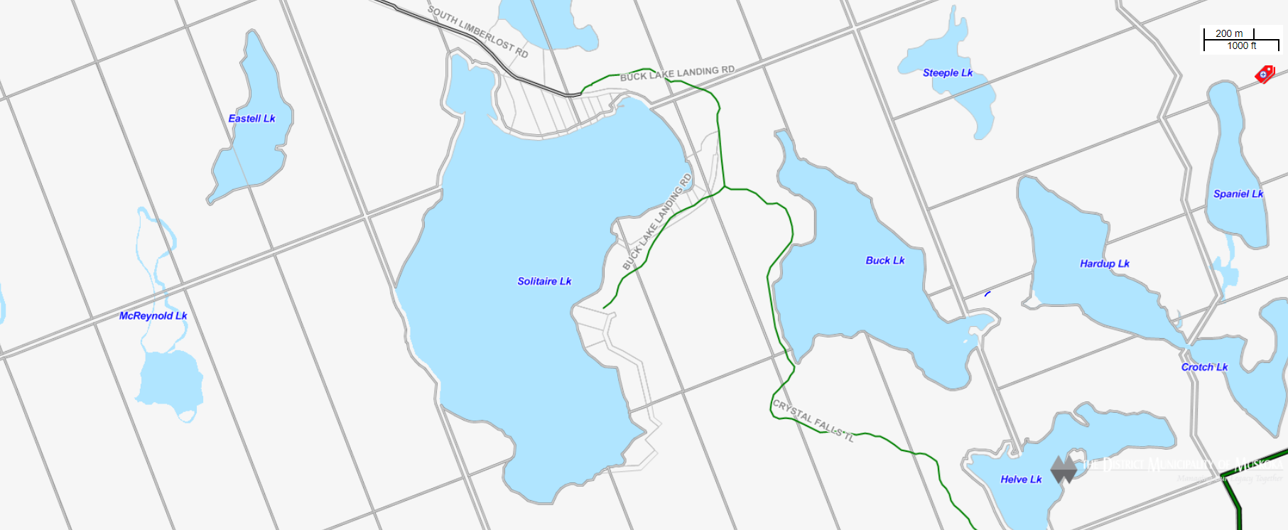 Cadastral Map Solitaire Lake -  - Muskoka