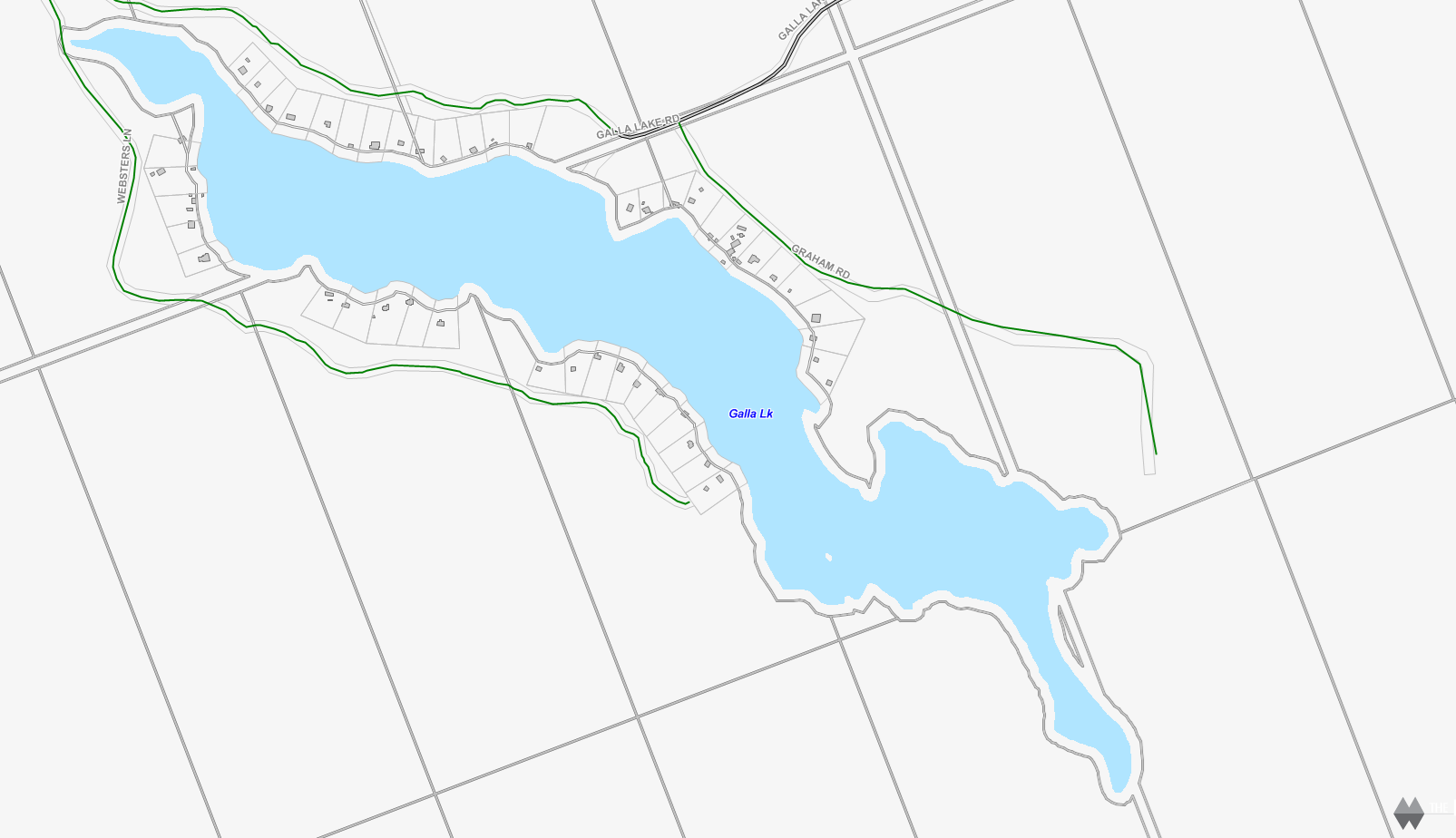 Galla Lake Cadastral Map - Galla Lake - Muskoka