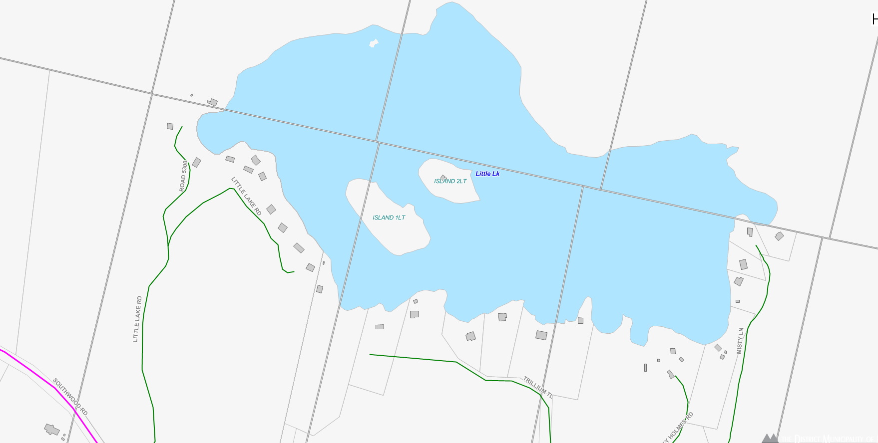 Little Lake Cadastral Map - Little Lake - Muskoka