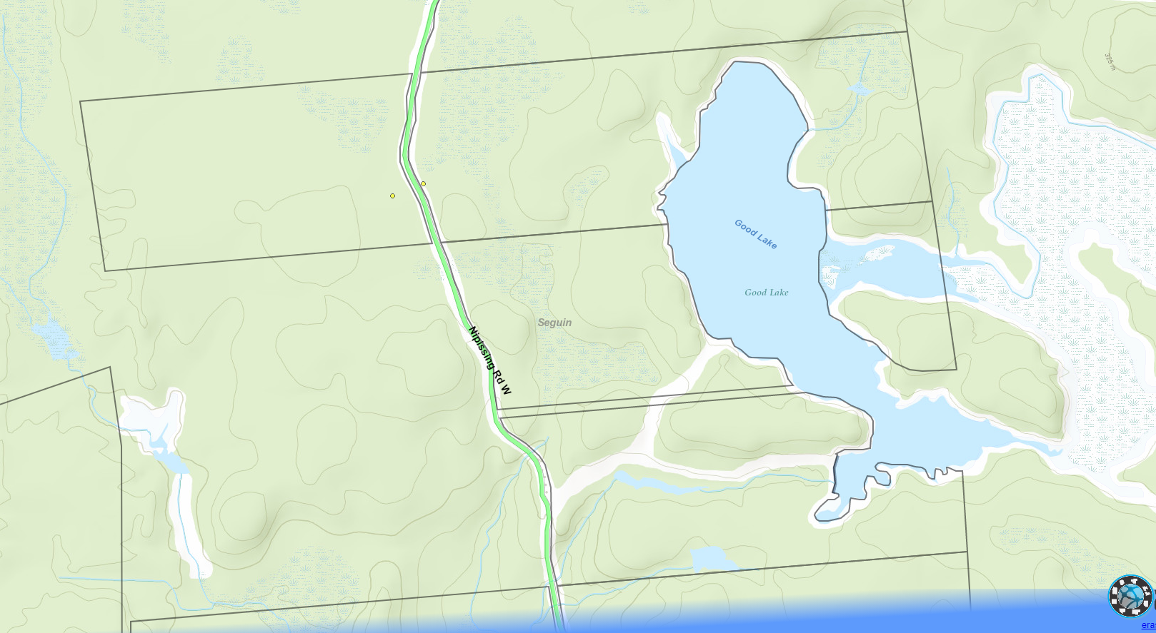 Good Lake Cadastral Map - Good Lake - Muskoka