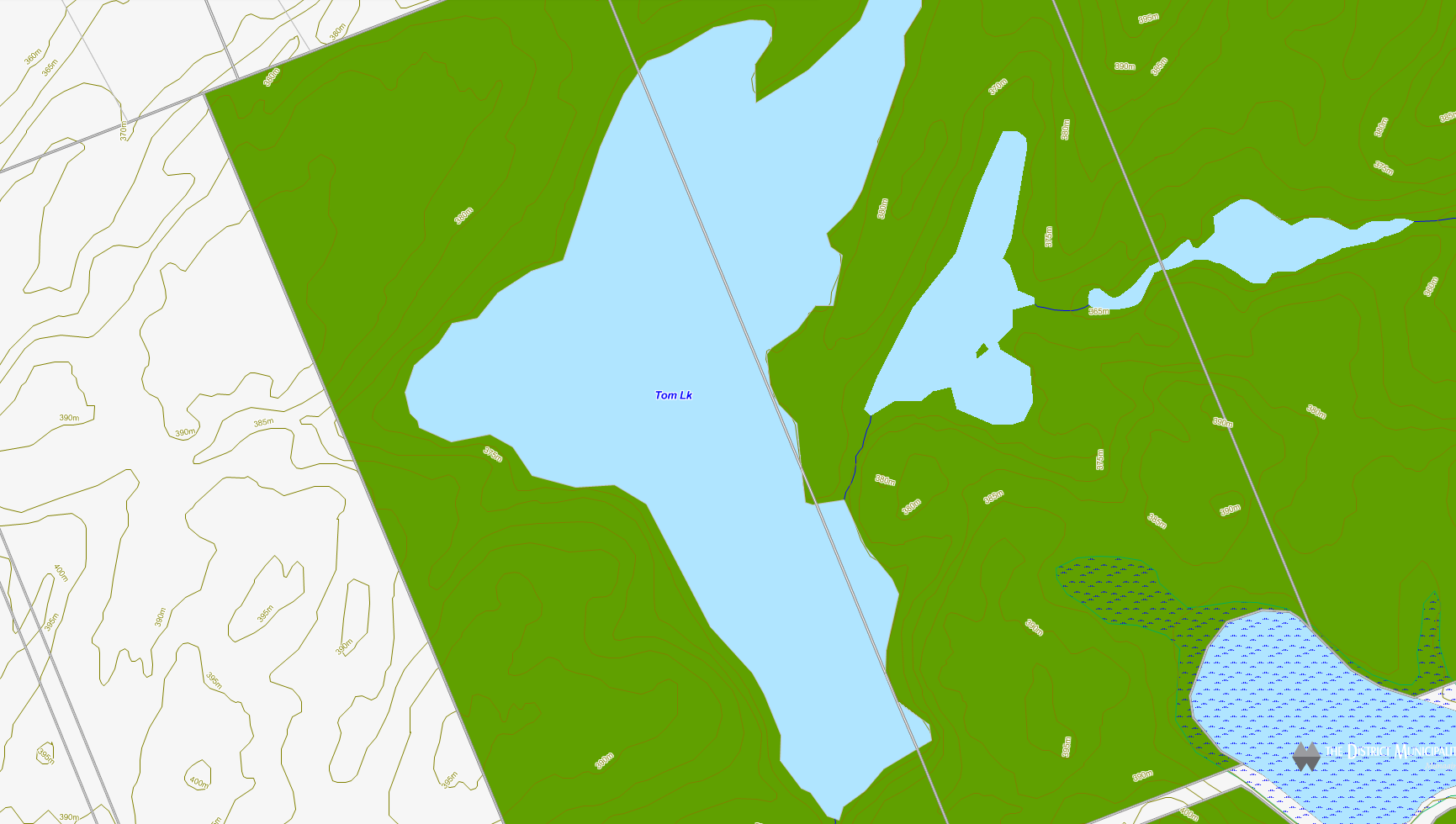 Tom Lake Cadastral Map - Tom Lake - Muskoka