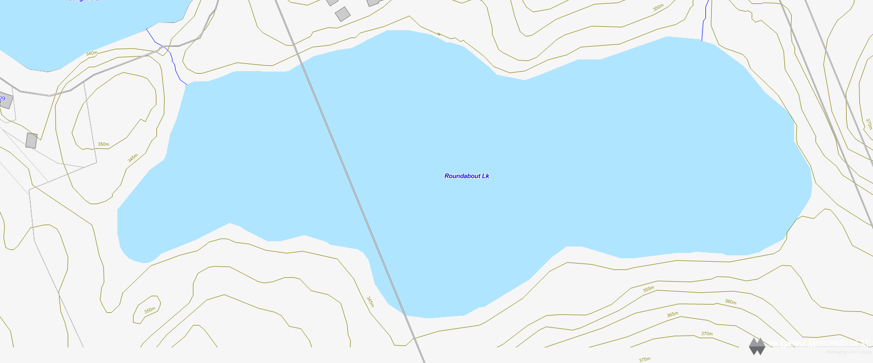 Roundabout Lake Cadastral Map - Roundabout Lake - Muskoka