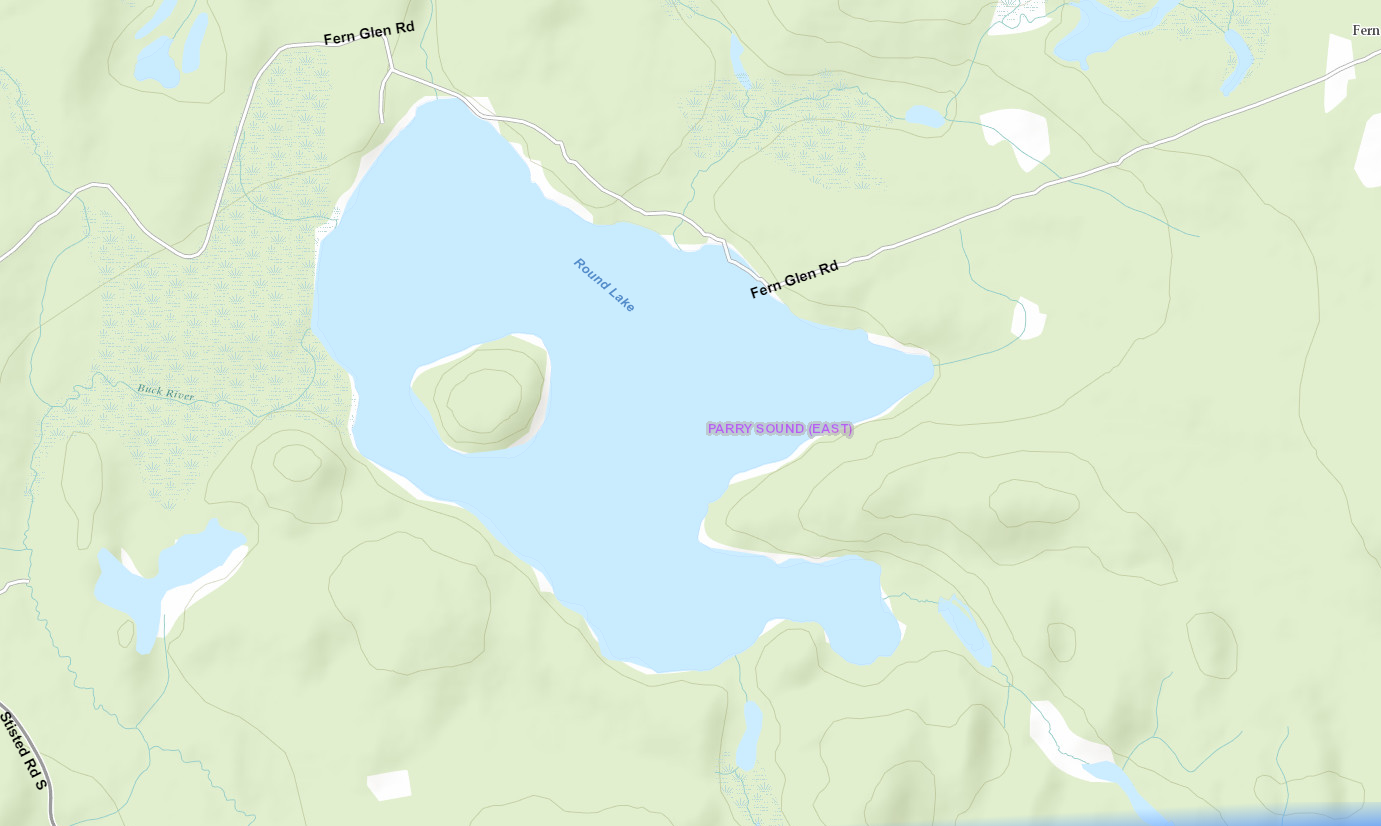 Round Lake Cadastral Map - Round Lake - Muskoka