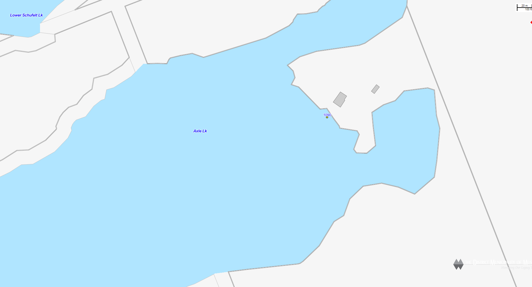 Axle Lake Cadastral Map - Axle Lake - Muskoka