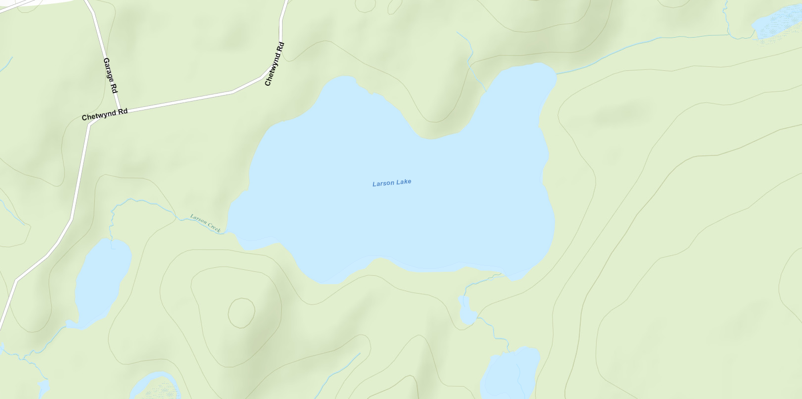 Larson Lake Cadastral Map - Larson Lake - Muskoka