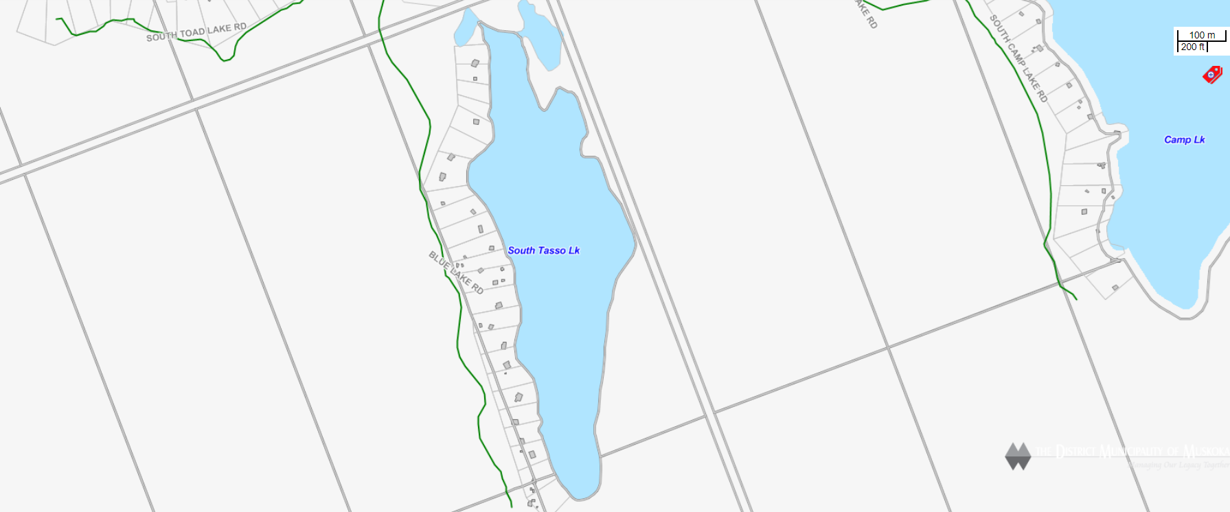 Cadastral Map South Tasso Lake -  - Muskoka