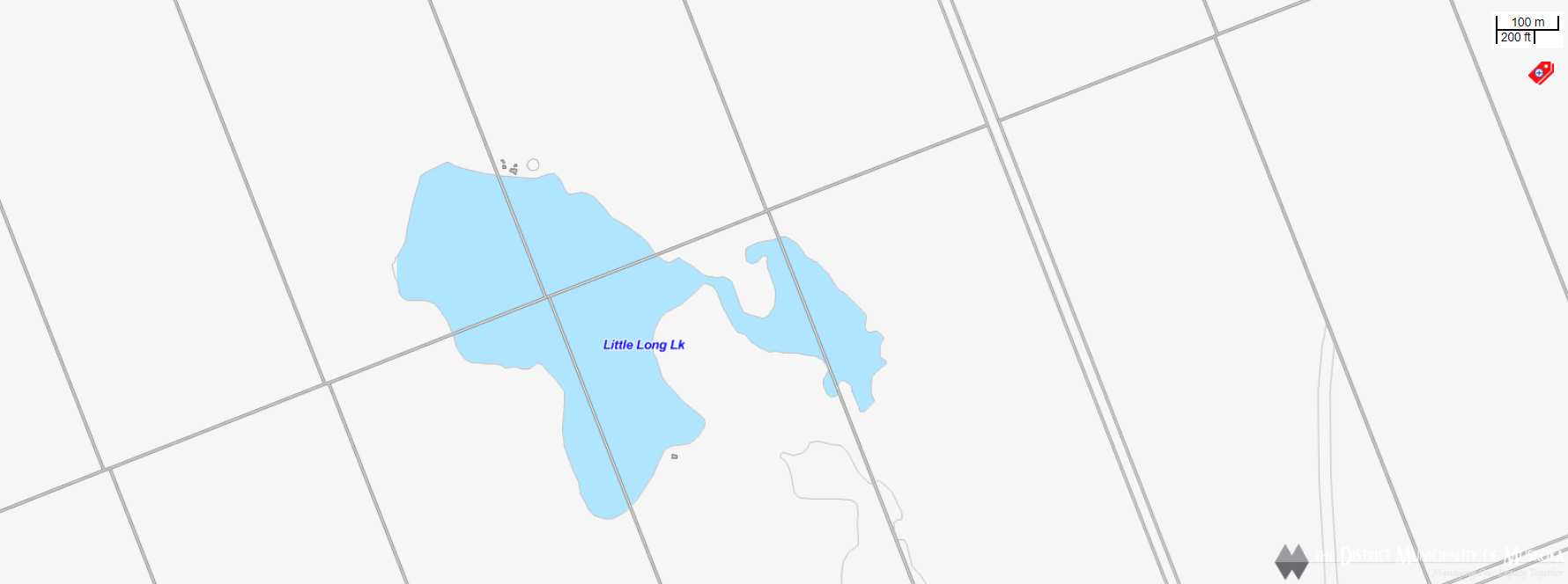 Cadastral Map Little Long Lake -  - Muskoka