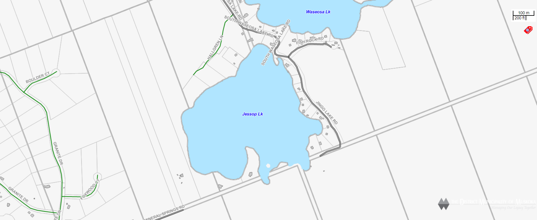 Cadastral Map Jessop Lake -  - Muskoka