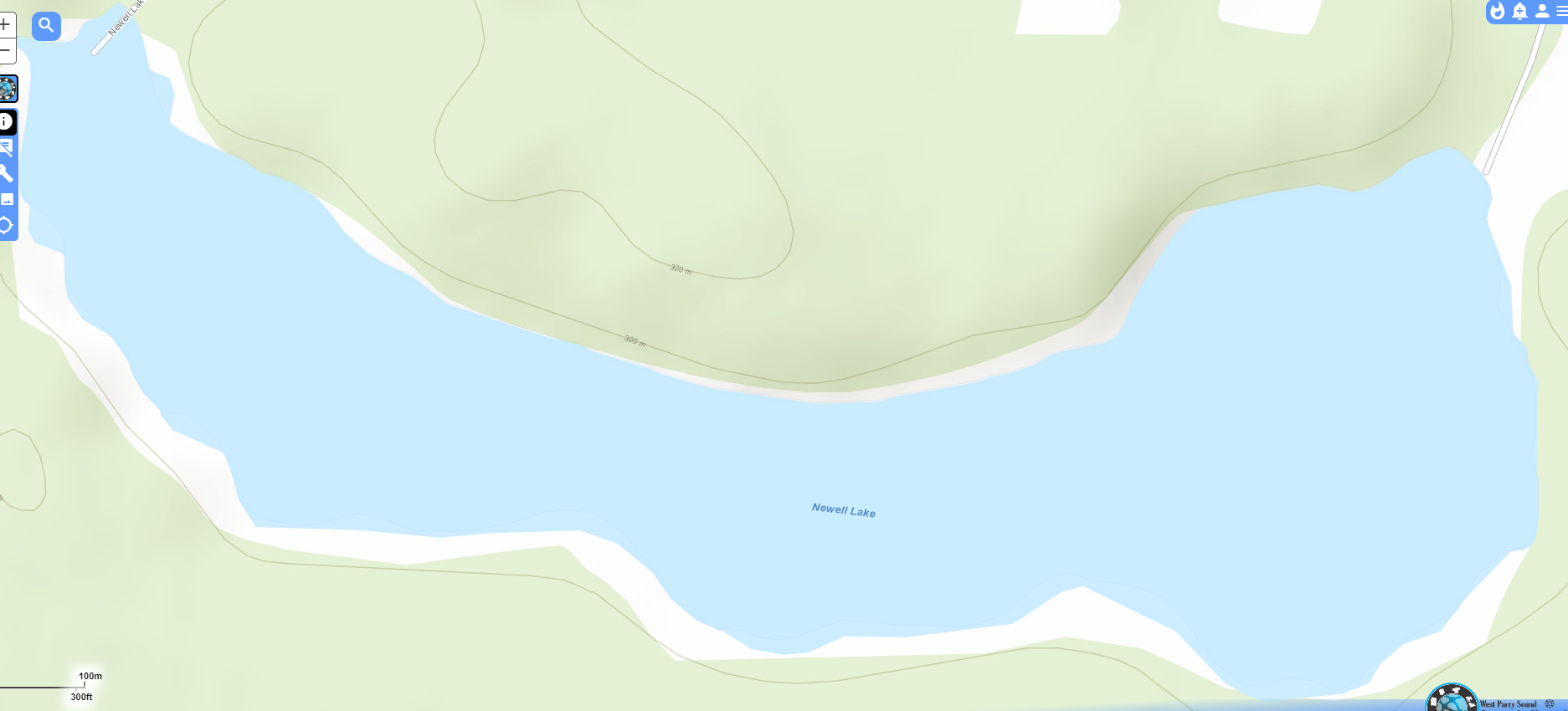 Newell Lake Cadastral Map - Newell Lake - Muskoka