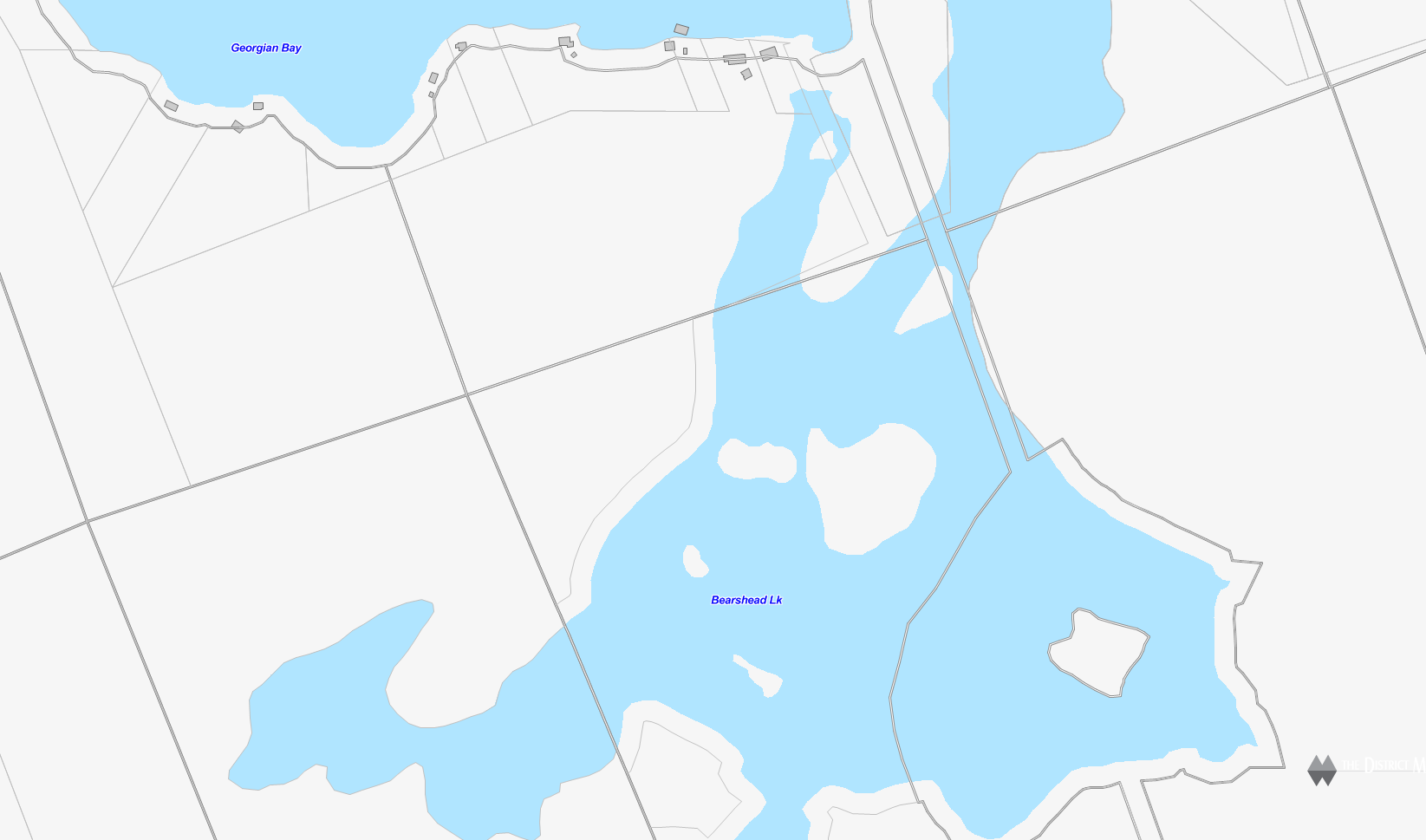 Bearshead Lake Cadastral Map - Bearshead Lake - Muskoka