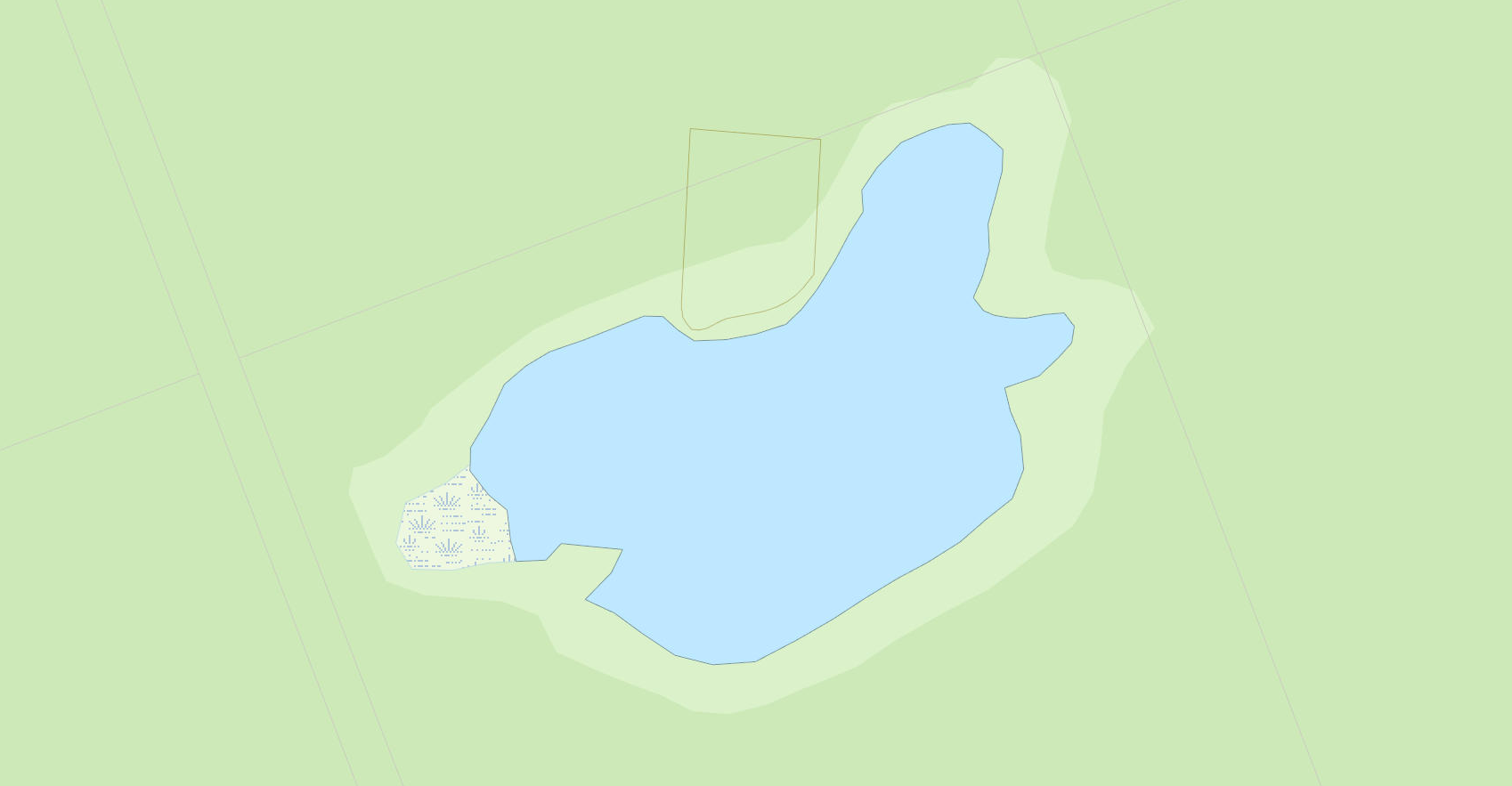 Troutspawn Lake Cadastral Map - Troutspawn Lake - Muskoka