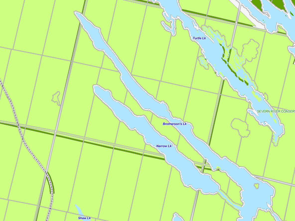 Tadenac Lake Cadastral Map - Tadenac Lake - Muskoka