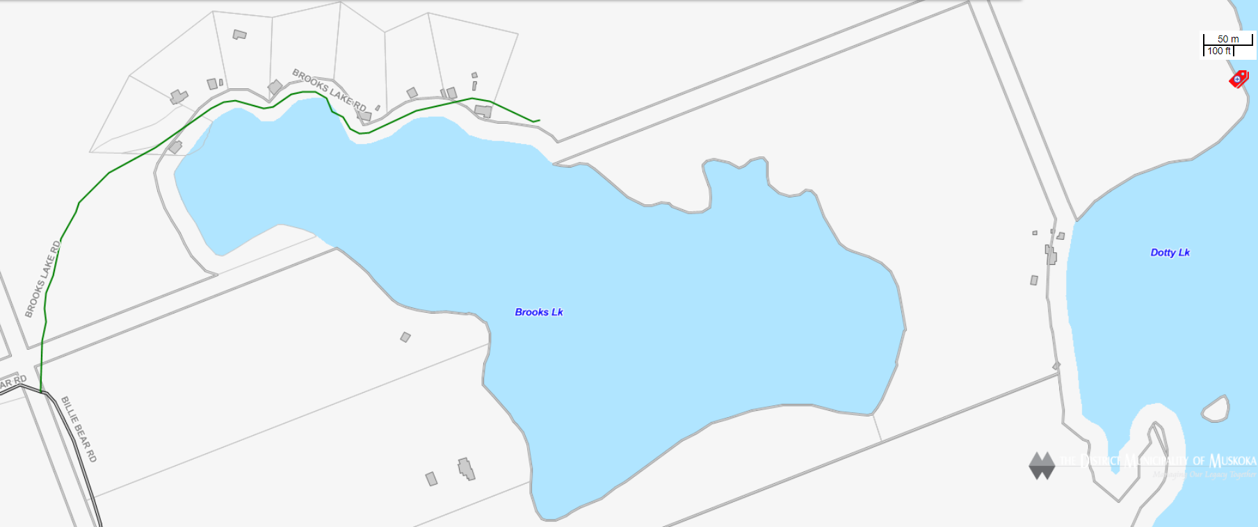 Cadastral Map Brooks Lake -  - Muskoka