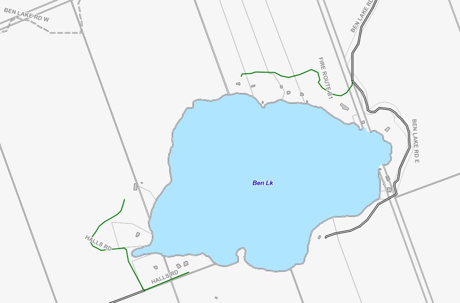 Riley Lake Cadastral Map - Riley Lake - Muskoka