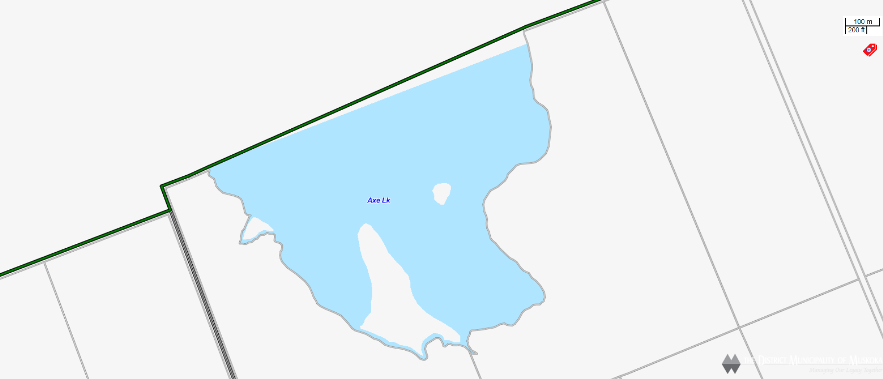 Cadastral Map Axe Lake -  - Muskoka